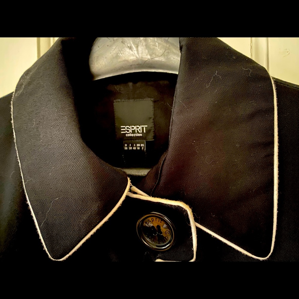 Beautiful, classic black trench coat.